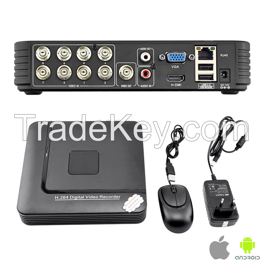 8CH H.264 Video Surveillance Standalone CCTV Network Security DVR Sys