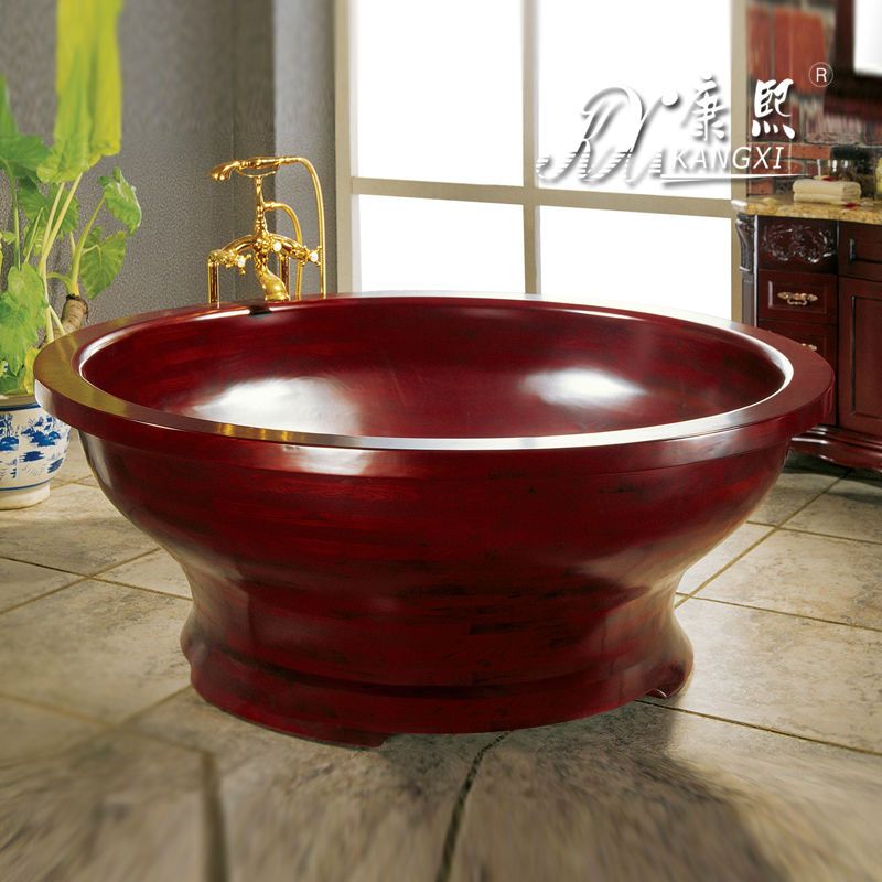 wooden bathtub,round wooden hot tub