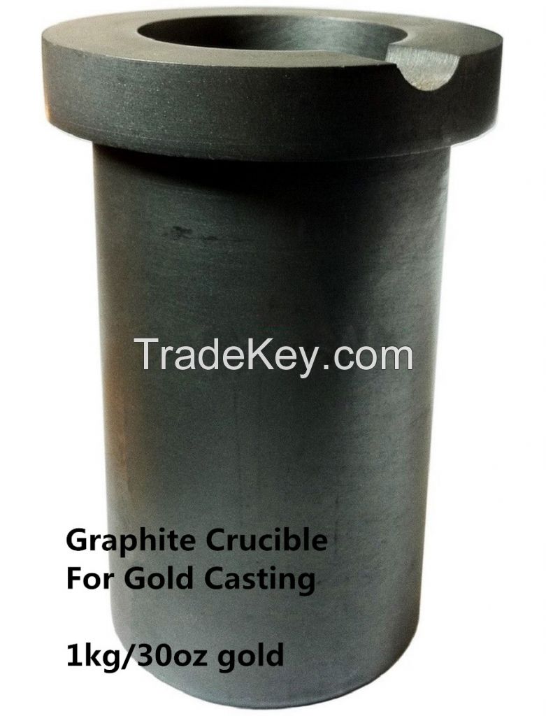 55 x37x20MM High Purity Graphite Crucible Casting Melting Ingot Furance Mold 150G Gold