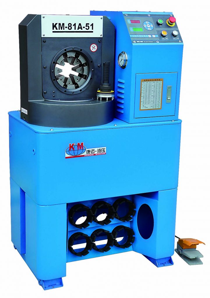 Hose crimping machine