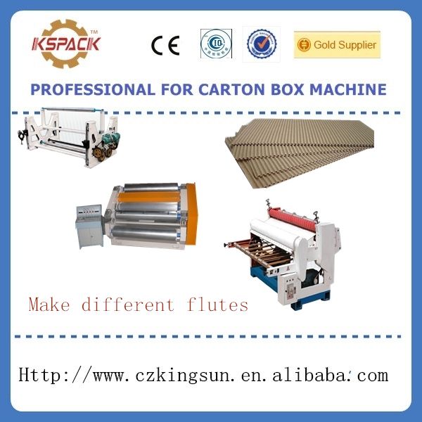 corrugated paperboard making machine, single facer machinery, 2ply corrugated production line