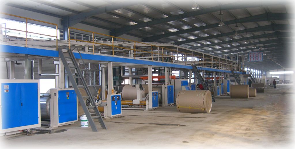 3/5/7 ply full automatic corrugated paperboard production line 