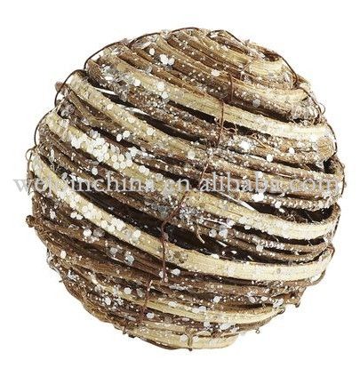 Eco -friendly wicker balls Beauty hanging ball for sale