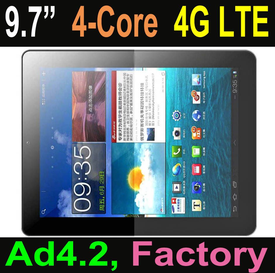 9.7inch RK3188 Quad-core  4G android tablet  