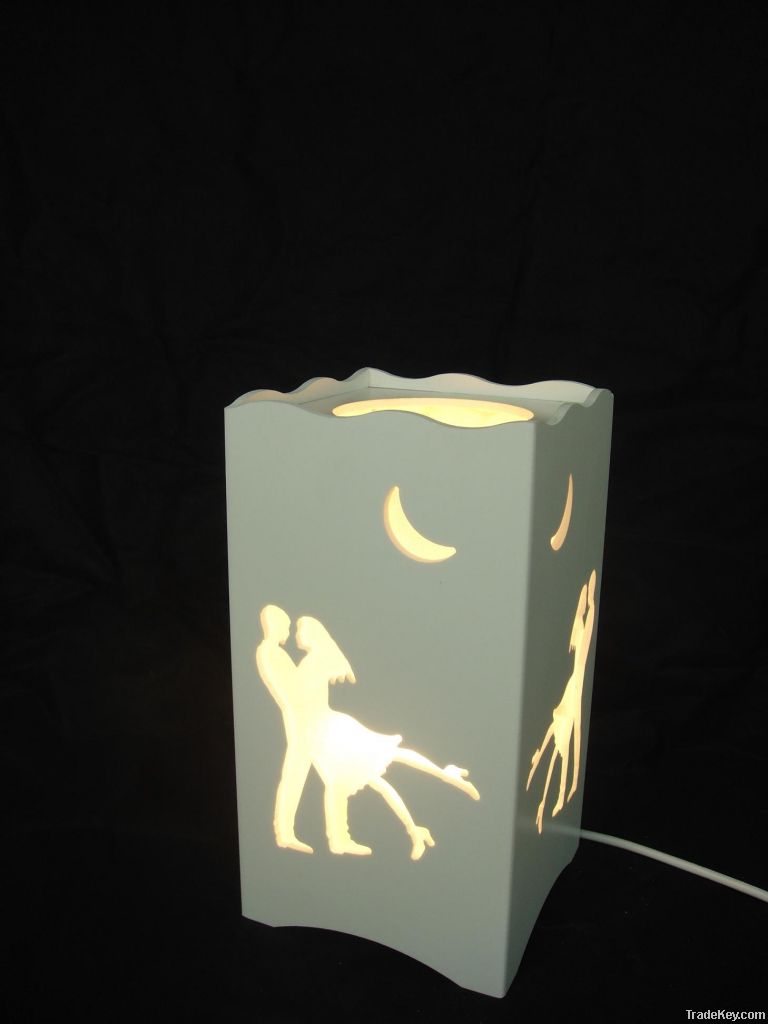 MDF laser table lamp