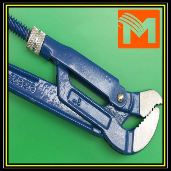 S type bent nose pipe wrench with good price and high quality