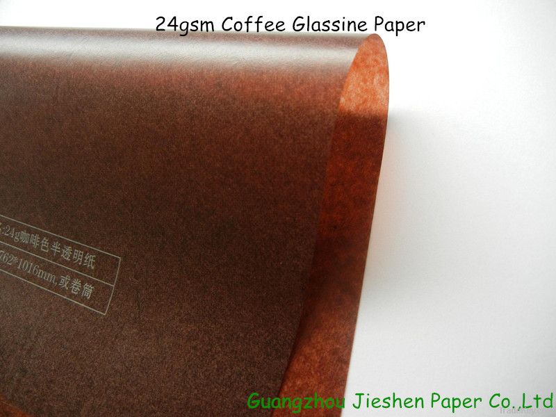 coffee/ brown glassine paper/ paper cake cups