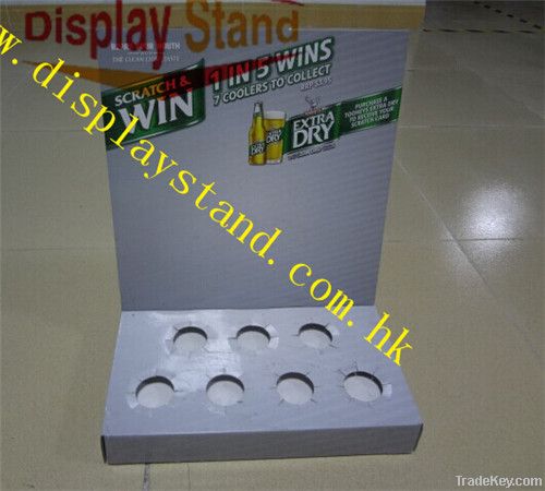 Light Duty Display Counter with Holes, Point of Purchase Corrugated