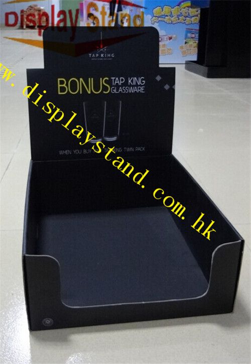Black Luxury Cardboard Counter Top Display for Facial Cleanser