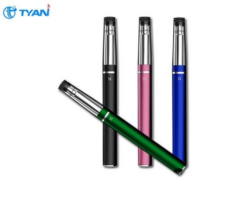 2.1 - 2.4 ohm Womens Slim Blue 510 E Cigarette Transparent Atomizer with 350mah Battery