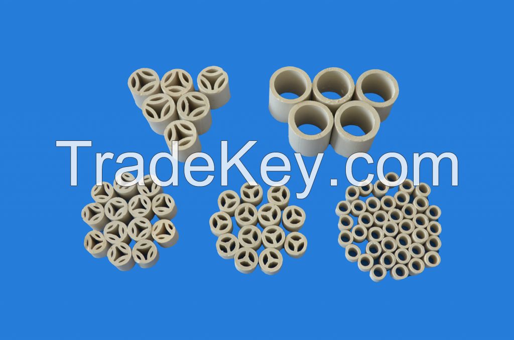Industrial ceramic raschig, cross-partition rings packing