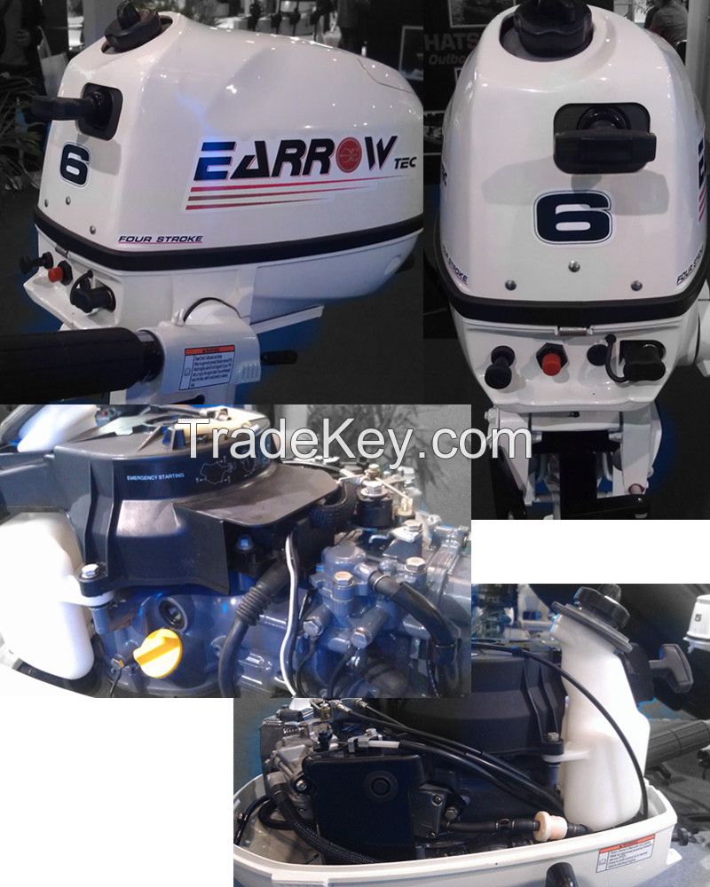 EARROW outboard engine manufacturer high quality 6hp 4-stroke