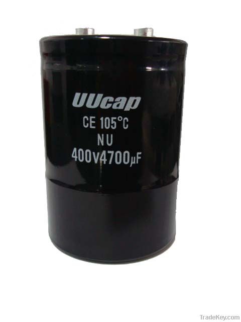 400V 4700UF Screw Terminal Electrolytic Capacitor with 3000 hours
