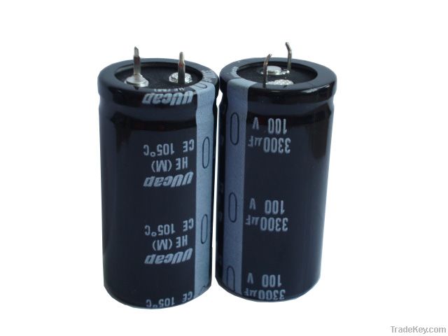 100Vdc 3300mfd Snap-in Type Aluminum ELectrolytic Capacitor