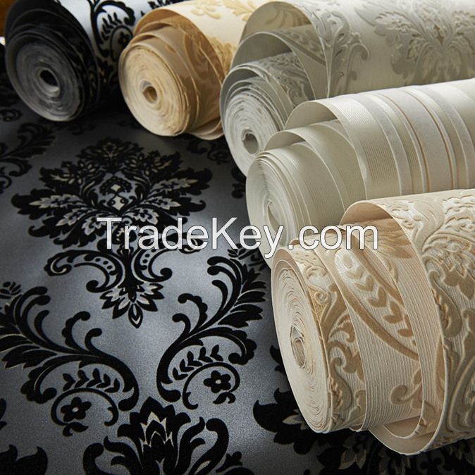 Excellent Wallpaper/flock wallpaper/PVC wallpaper/velvet wallpaper manufacturer