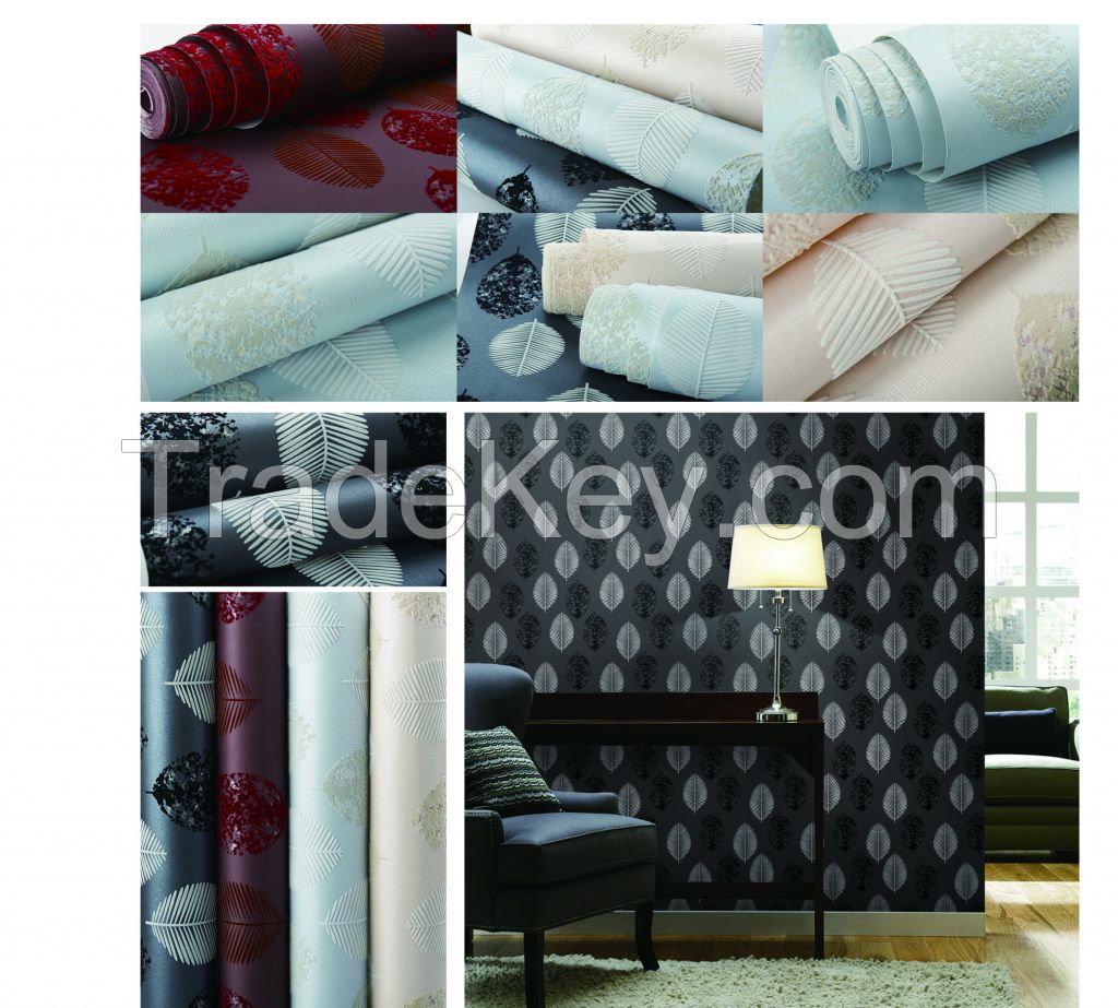 High quality wallpaper/flock wallpaper/PVC wallpaper/velvet wallpaper