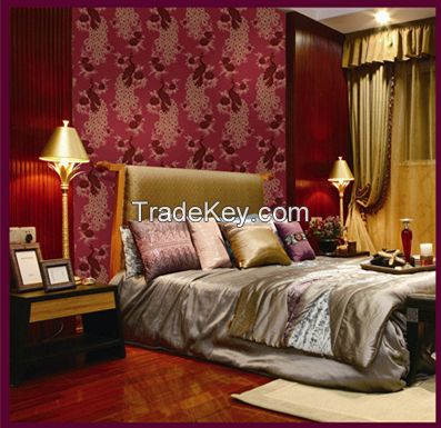 High quality wallpaper/flock wallpaper/PVC wallpaper/velvet wallpaper manufacturer