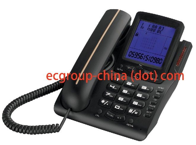 Landline phone in stock, caller ID corded telephone for home and office, OEM manufacturer.