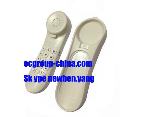 Wall mounted trim line telephone, landline phone for home, office, hotel, manufacturer OEM. 