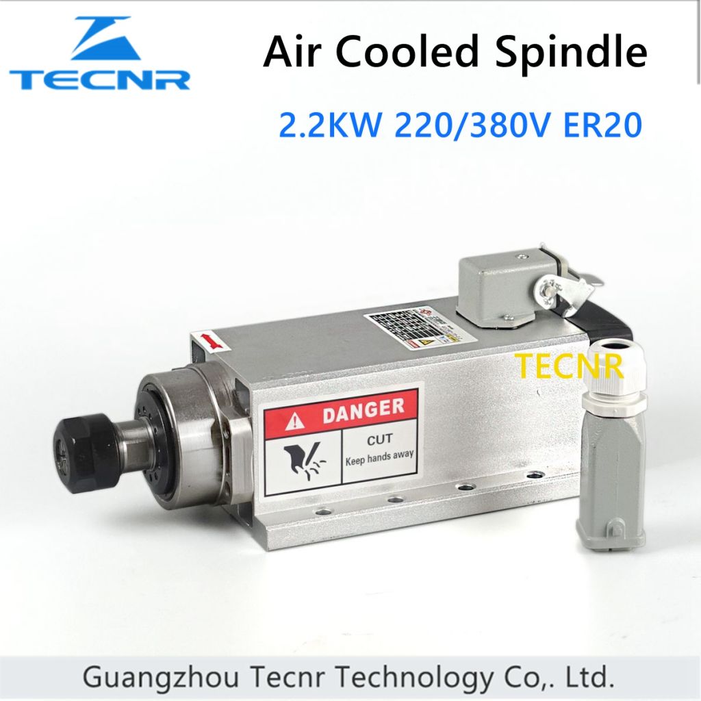 2.2kw air cool spindle motor 220V ER20 for cnc router