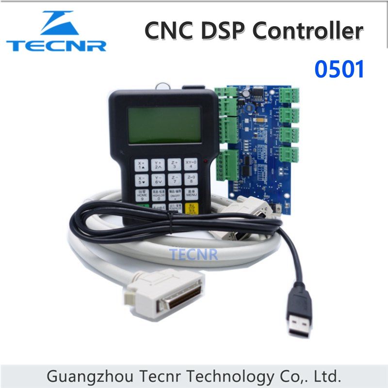 3 axis DSP 0501 cnc control system for CNC router handle remote English version TECNR 