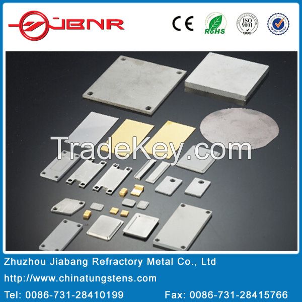 Electronic Packaging W80cu Tungsten Copper Alloy Substrate Mounting Base Plate