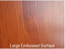 Large embossed laminate flooring