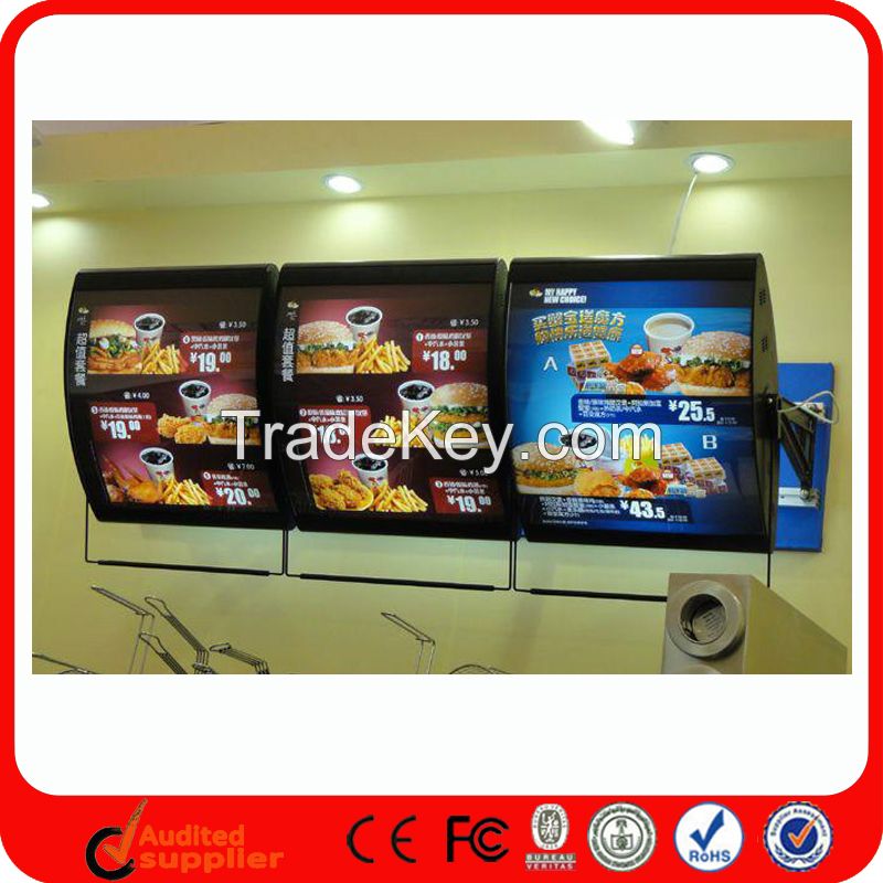 Customized Acrylic Panel Advertising Led Menu Sign Light Box