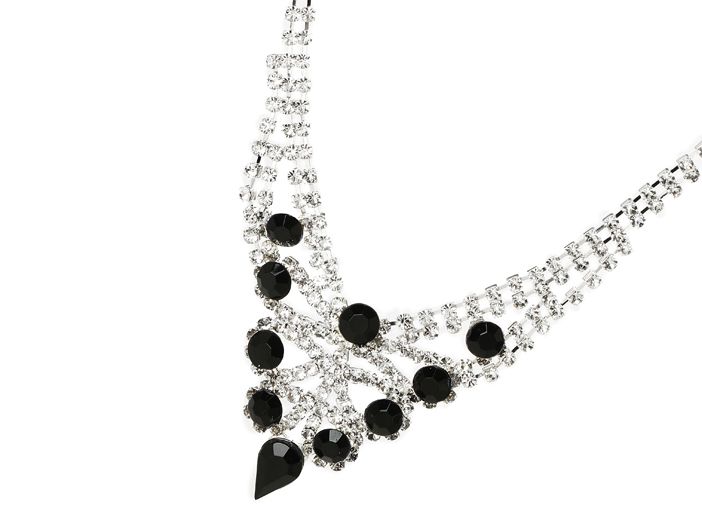 New design necklace with jet crystal NF1214-0650 