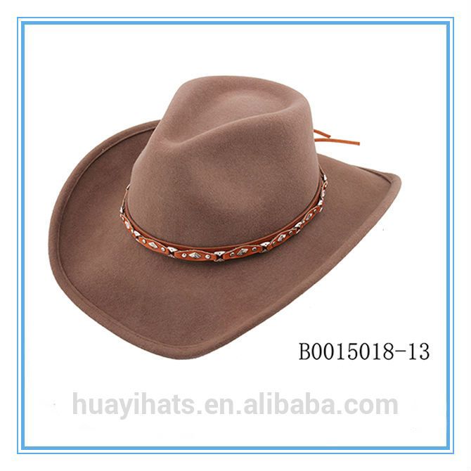 2014 hot sale men's wool felt cowboy hat