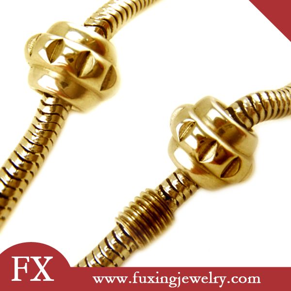 2014 Latest China design show turnable screw bracelet component