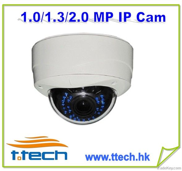 HD 1080P IR Vandalproof IP Dome Camera