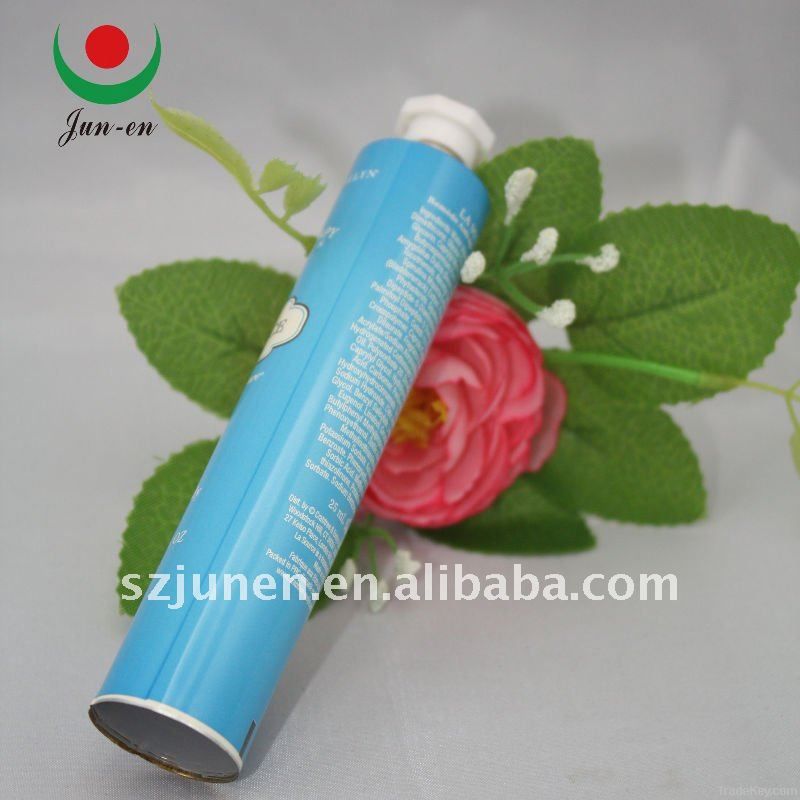 Aluminum collapsible cosmetics tube