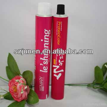 Aluminum collapsible cosmetics tube