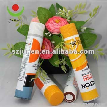 Aluminum collapsible shoe polish tube