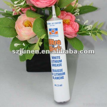 Aluminum collapsible adhesive tube