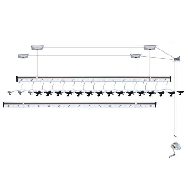 ceiling mounted clothes drying rack