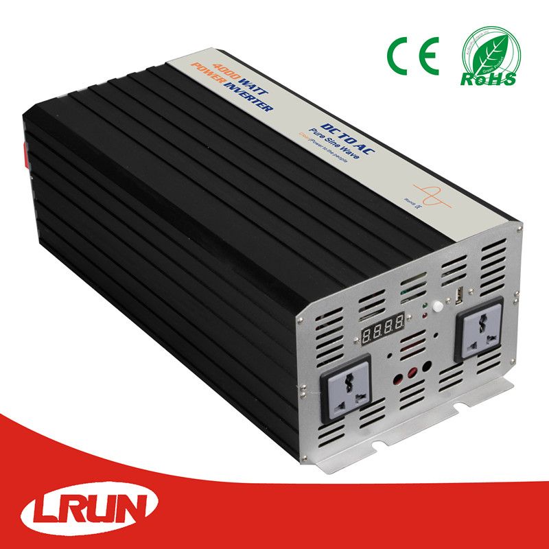 12V Pure Sine Wave Solar Power Inverter 4000W output voltage 120V or 220V connect 12V battery off grid solar system