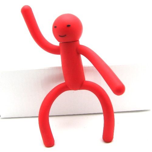 Red Human Figure PVC Plastic USB 2.0 Flash Drives