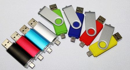 Dual-connector OTG USB Flash Disk External Storage
