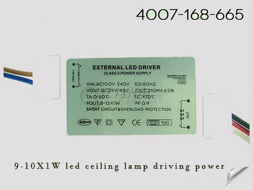  9-10X1W led ceiling lamp power external driving power of YL-W901DA