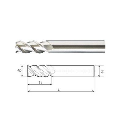 Solid Carbide Double Angle For Aluminum End Mill