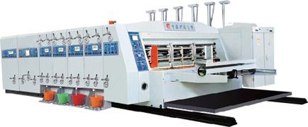 High speed flexo printing slotting die cutting machine