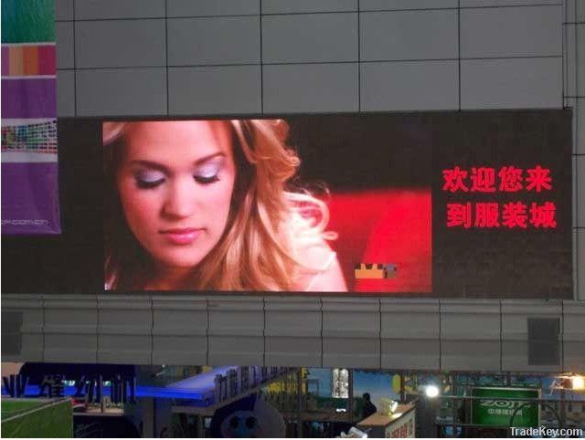 China p10 full color led display for advertising