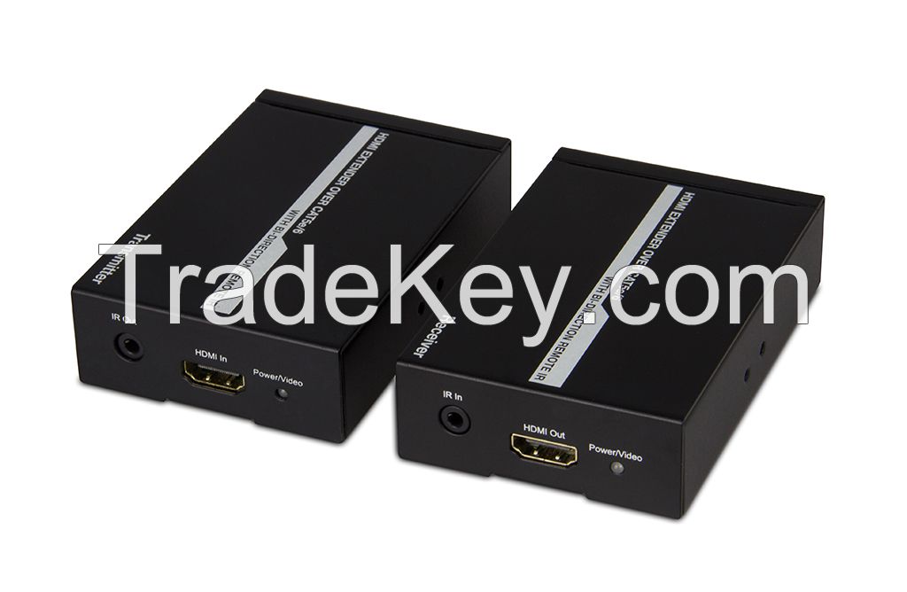 HDMI Extender by Single CAT5e/6 Cable: 50m, HDMI IR Extender
