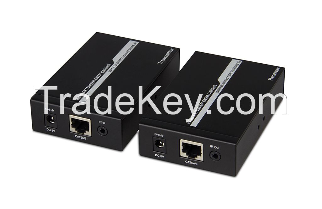 HDMI Extender by Single CAT5e/6 Cable: 50m, HDMI IR Extender 