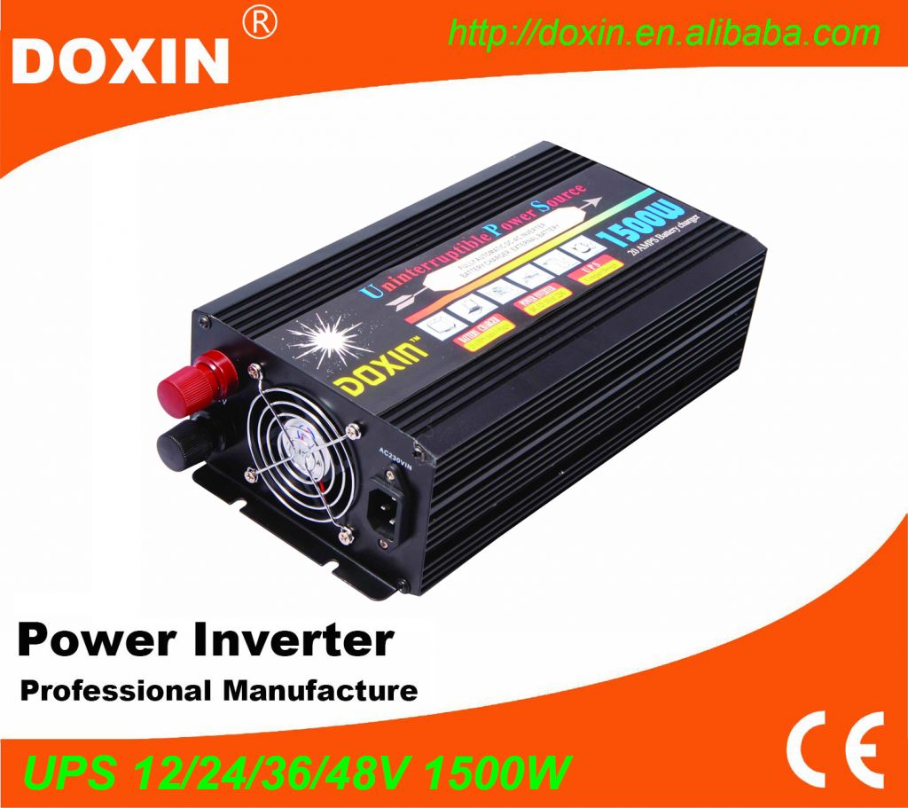1500Watt Modified Sine Wave UPS Power Inverter/Converter with Charger DC to AC