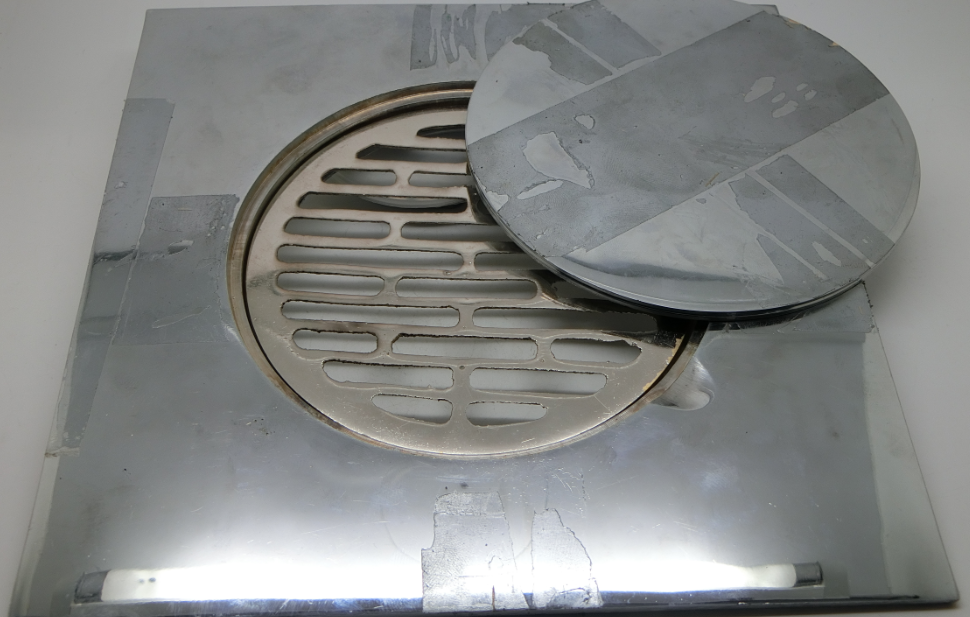 20*20cm Brass Floor drain 3 pcs A set Chrome Plated 