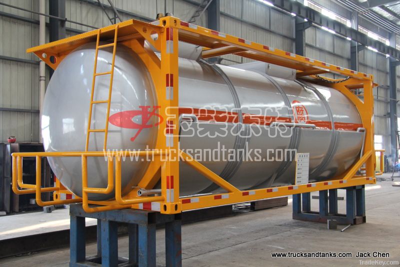 Yellow phosphorus tank container