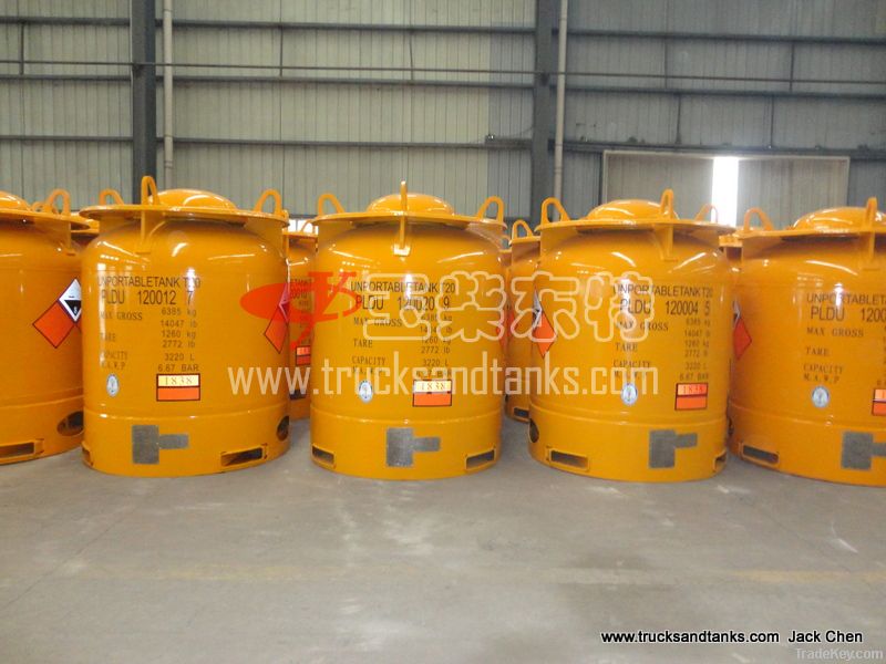 Portable tank for titanium tetrachloride